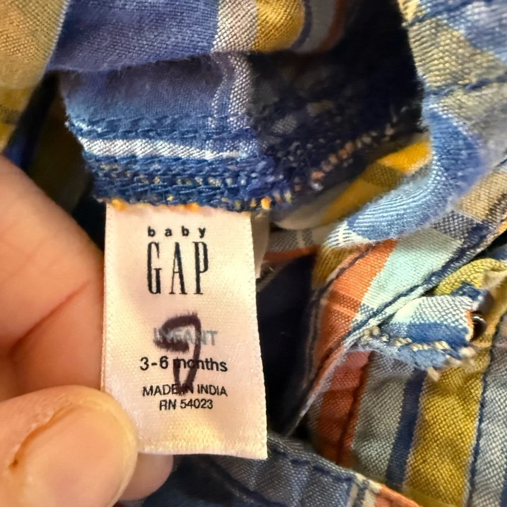 Baby Gap Plaid Shortalls